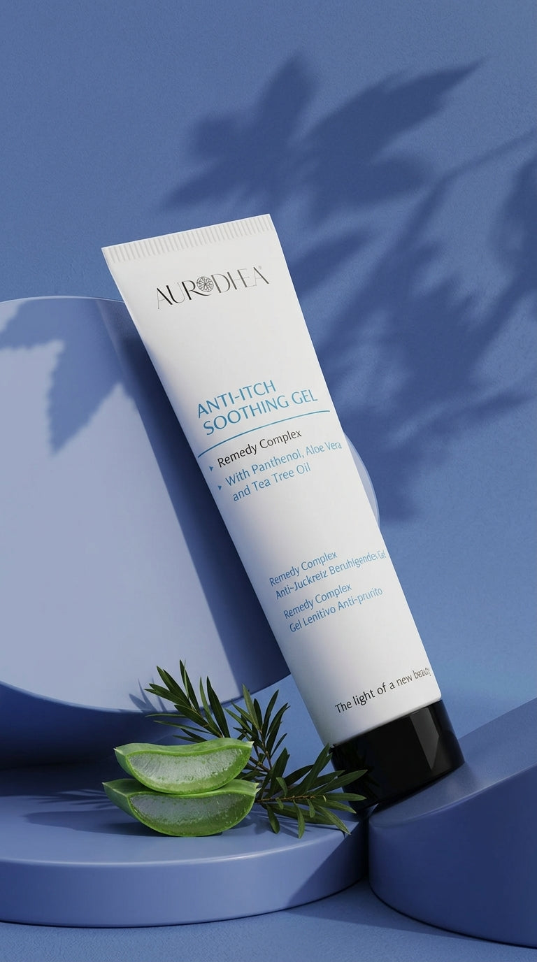 AURODHEA - Gel lenitivo anti-prurito - 75 ml | Arricchito con Pantenolo, Aloe vera e Tea Tree